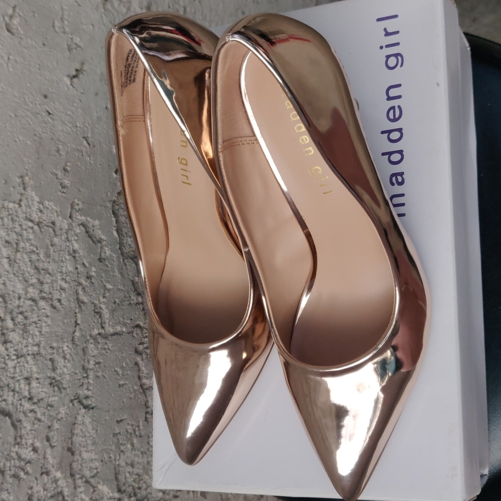 Maden girl panelope women shoes color rose gold size 6 , 7.5 - Picture 6 of 9